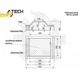 Vakuový balící stroj Imatech HORNET 280