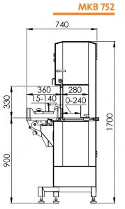 Pásová pila Mado MKB 752